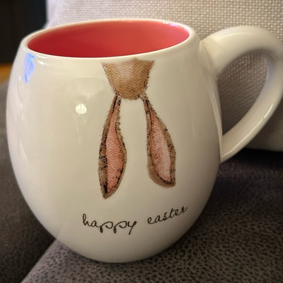 Rae Dunn Happy Easter Cup - pink inside.  Never used! - Picture 1 of 3